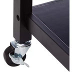 Carrello da Cucina Stile Rustico Bianco/Nero con Piano in Marmo – Uso Singolo