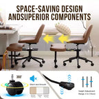 Sedia Ginocchiera Nera / Marrone / Grigia con Ruote e Supporto Lombare, Regolabile in Altezza, per 1 Persona