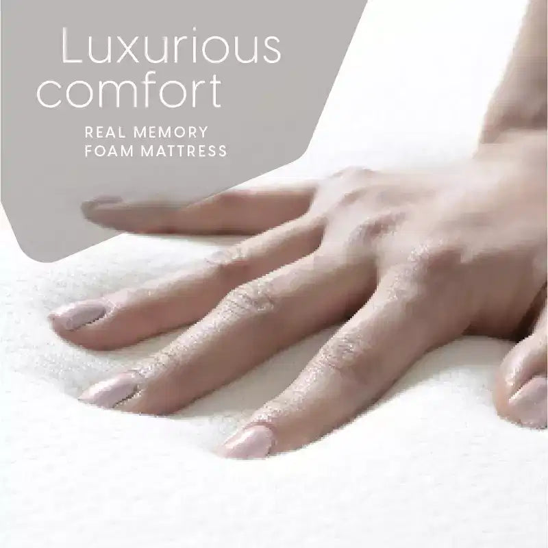 Lettino Pieghevole in Metallo Argentato con Materasso in Memory Foam, Singolo
