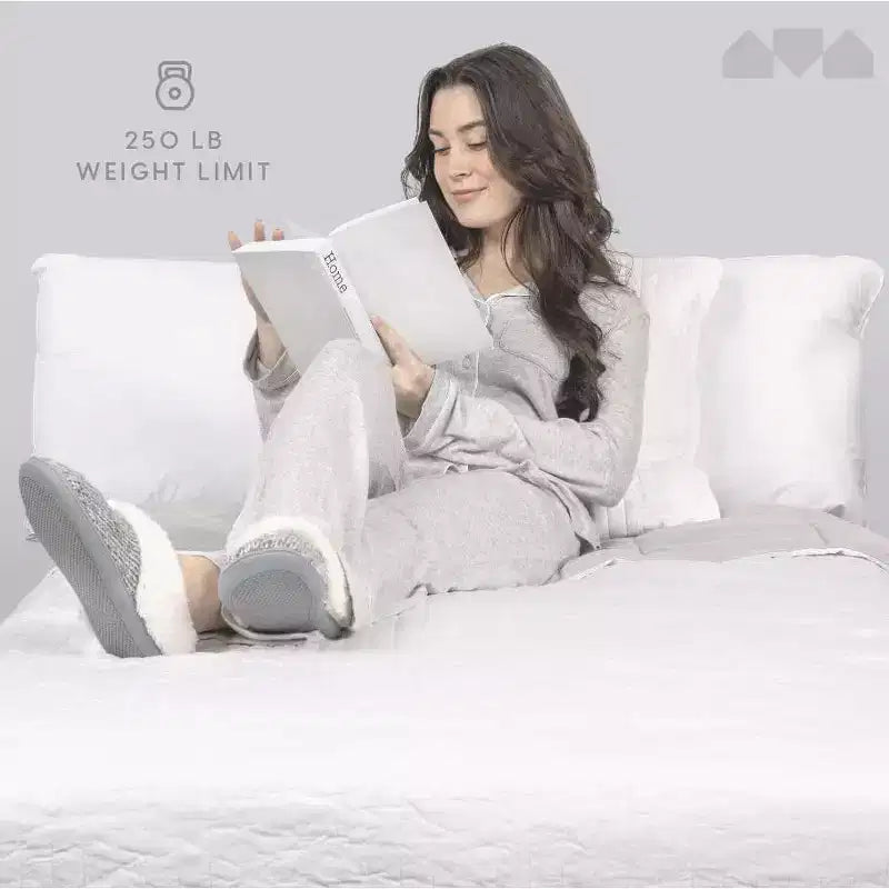 Lettino Pieghevole in Metallo Argentato con Materasso in Memory Foam, Singolo