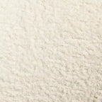 Poltrona Girevole Accent in Finta Pelliccia di Agnello Color Crema, 1 Posto