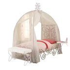 Acme Furniture Full Priya II Bed Synthetic Leather/White Finish