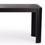Tavolo da Pranzo in Legno Massello Nero/Biondo – 6 posti, 183 cm