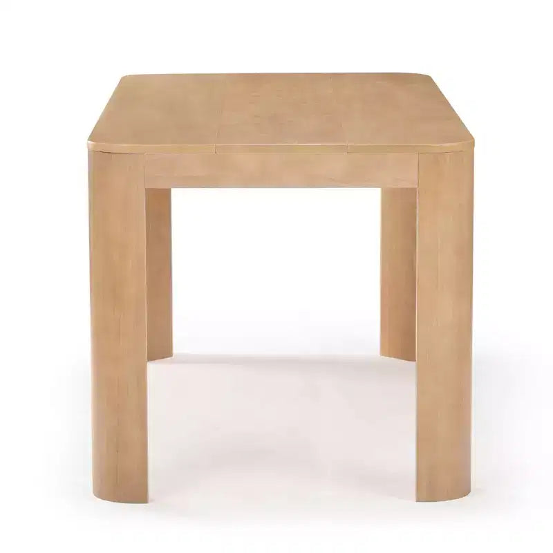 Tavolo da Pranzo in Legno Massello Nero/Biondo – 6 posti, 183 cm
