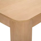 Tavolo da Pranzo in Legno Massello Nero/Biondo – 6 posti, 183 cm