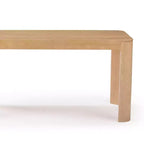 Tavolo da Pranzo in Legno Massello Nero/Biondo – 6 posti, 183 cm