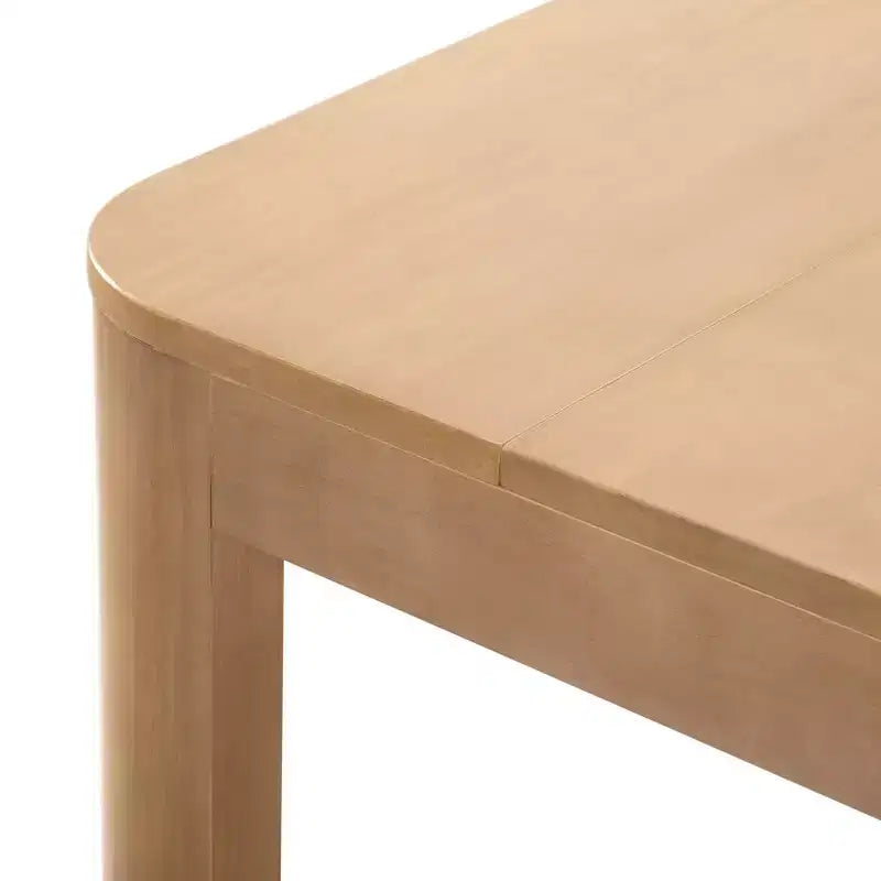 Tavolo da Pranzo in Legno Massello Nero/Biondo – 6 posti, 183 cm