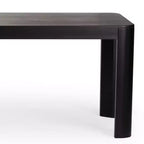 Tavolo da Pranzo in Legno Massello Nero/Biondo – 6 posti, 183 cm